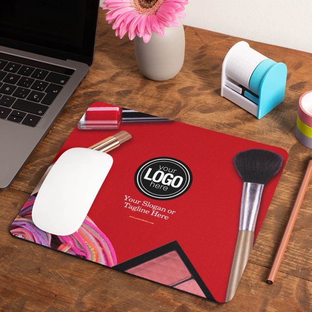 Personalise Business | Modern Makeup Company Mouse Mat (Creator Uploaded)