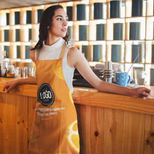 Personalise Business   Orange Company Apron