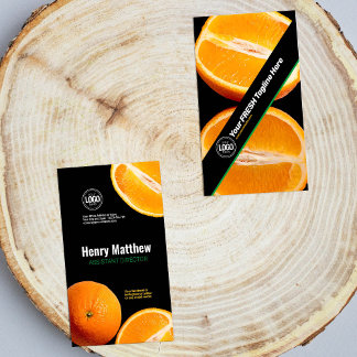 Personalise Business | Orange Company Card