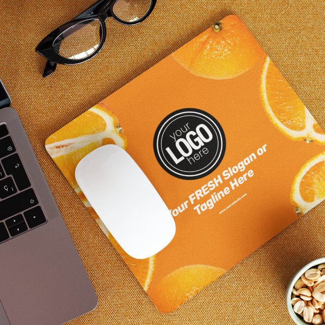 Personalise Business | Orange Company Mouse Mat (Creator Uploaded)