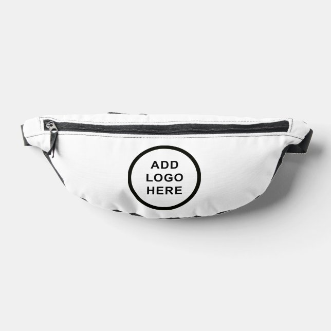Personalise Business Organisation Event Logo White Bum Bags (Lay Down)