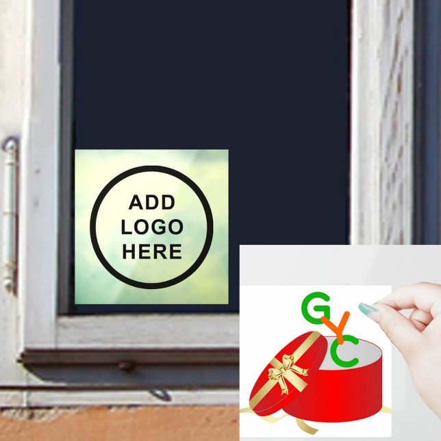 Personalise Business Organisation Event Logo Window Cling (Creator Uploaded)