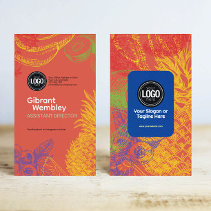 Personalise Business Tropical Fruits Company Business Card