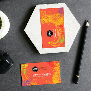 Personalise Business Tropical Fruits Company Card