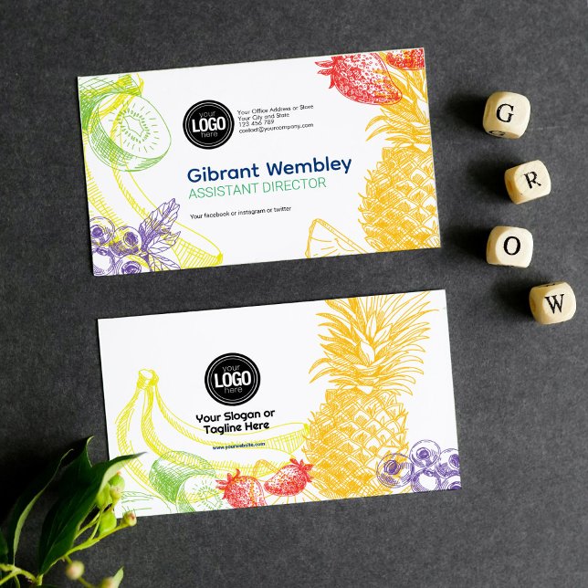 Personalise Business | Tropical Fruits Company Card (Creator Uploaded)