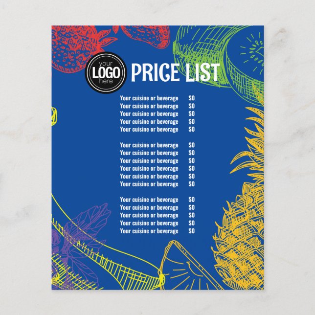 Personalise Business | Tropical Fruits Company Flyer (Front)