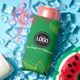 Personalise Business   Tropical Fruits Company Seltzer Can Cooler