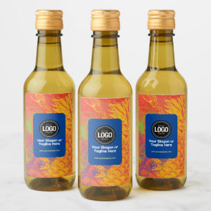 Personalise Business Tropical Fruits Company Wine Label