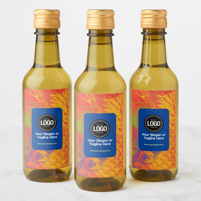 Personalise Business | Tropical Fruits Company Wine Label (Bottles)