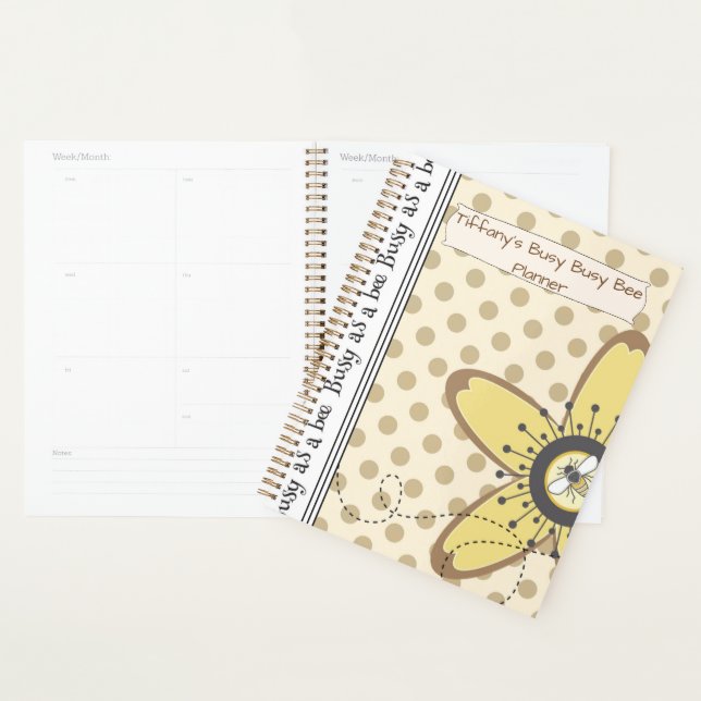 Personalise Busy Bee Planner (Display)