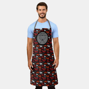 Personalise Butcher Shop Meat Cuts Diagrams  Apron