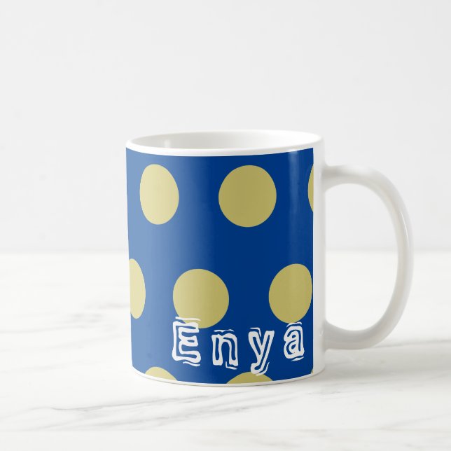 Personalise by Name Polka Mug (Right)
