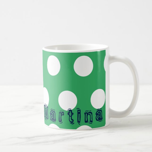 Personalise by Name Polka Mug (Right)