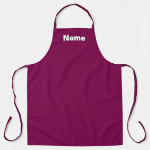 Personalise Cafe Caterer Baker Plum Kitchen Apron