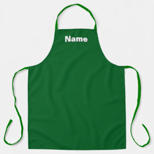 Personalise Cafe Caterer Florist Green   Apron