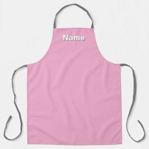 Personalise  Cafe Coffee Shop Pastel Pink   Apron