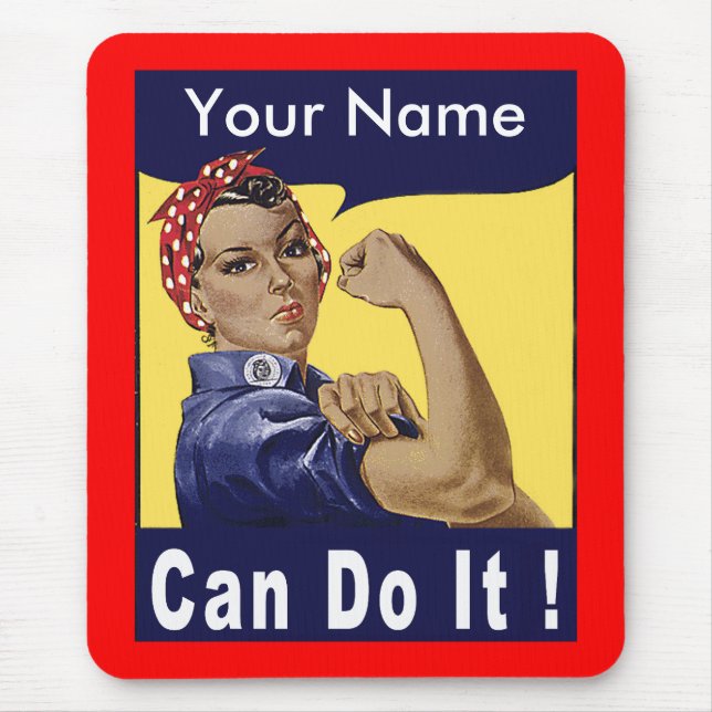 Personalise - Can Do It! Mouse Mat (Front)