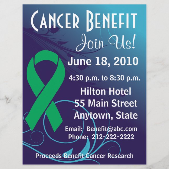 Personalise Cancer Benefit  - Liver Cancer Flyer (Front)