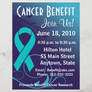 Personalise Cancer Benefit  - Ovarian Cancer Flyer