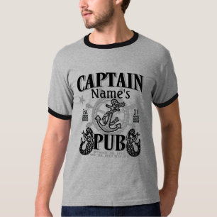 Personalise Captain Name's Pub Great Gift Idea! T-Shirt