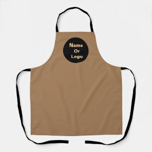 Personalise Caramel Brown Apron