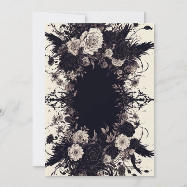 Personalise Card - Gothic - Blank Template  (Front)