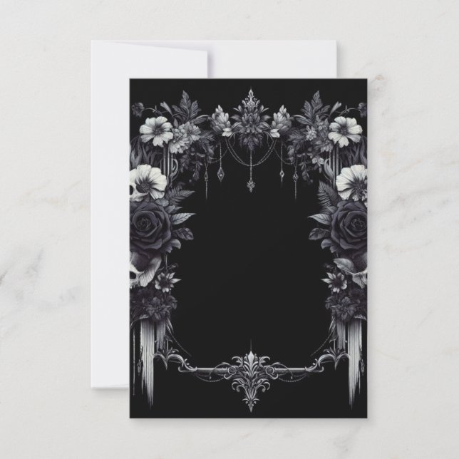 Personalise Card - Gothic - Blank Template  (Front)