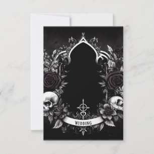 Personalise Card - Gothic - Blank Template