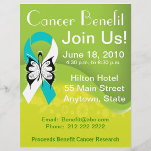 Personalise Cervical Cancer Fundraising Benefit Flyer