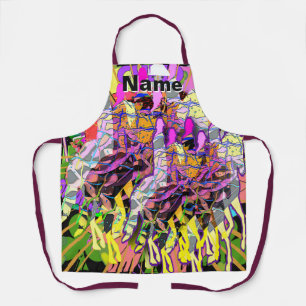 Personalise Chaos Kitchen Craft Barbecue Apron