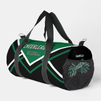 Personalise Cheerleader | Green, Black, White