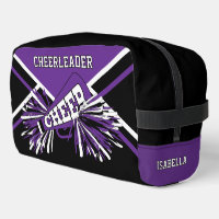 Personalise Cheerleader | Purple, Black, White