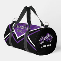 Personalise Cheerleader | Purple, Black, White