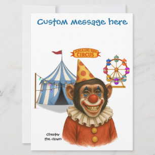 Personalise: Chester the chimp clown
