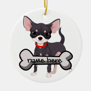 chiweenie ornament