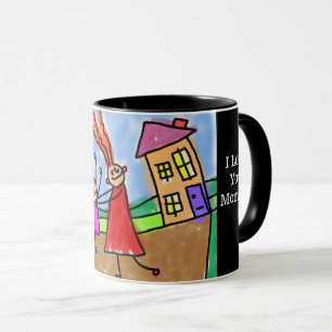 Personalise Child's Artwork Add Name & Age Coffee  Mug