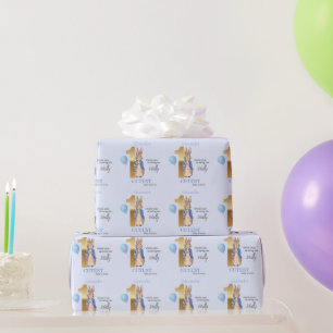 Personalise Child's name Peter the Rabbit Wrapping Paper