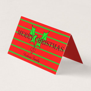 Personalise Christmas Card-Holiday Design
