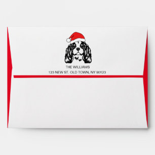 Personalise Christmas Dog Santa Hat  Envelope