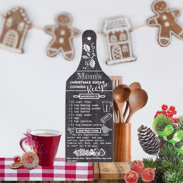 Personalise Christmas Family Recipes Decorative   Cutting Board (Creator Uploaded)