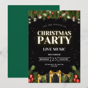personalise Christmas party  Invitation
