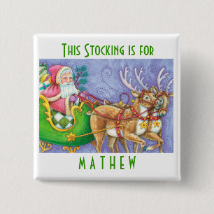 Personalise Christmas Stocking Buttons