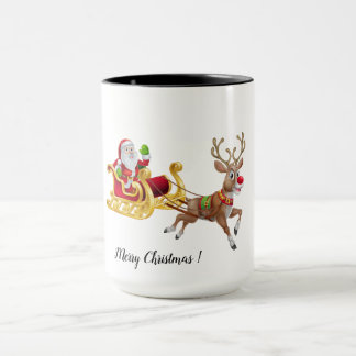 Personalise Christmas  Two-Tone Coffee Mug