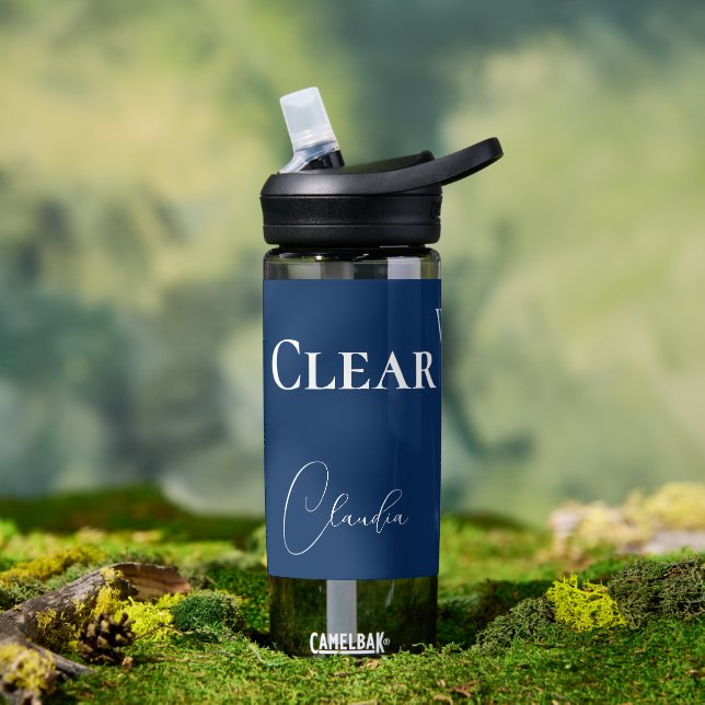 Personalise Clear Cool Water and Beautiful Blue Water Bottle (Outdoor)