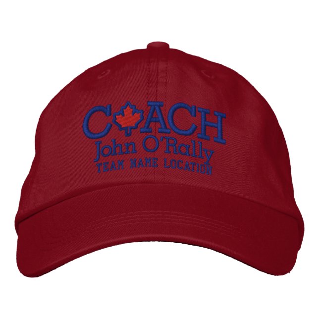 Personalise Coach Canada Cap Your Name Your Game! (Front)