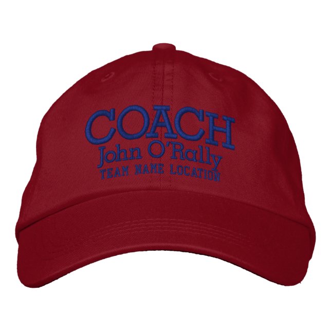 Personalise Coach Cap Your Name Your Game (Front)