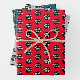 Personalise Colour Your Logo Here Product Packagin Wrapping Paper Sheet