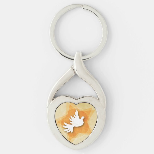 Personalise Confirmation Congratulations Gift Coll Key Ring (Front)