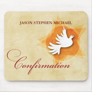 Personalise Confirmation Congratulations Gift Coll Mouse Mat