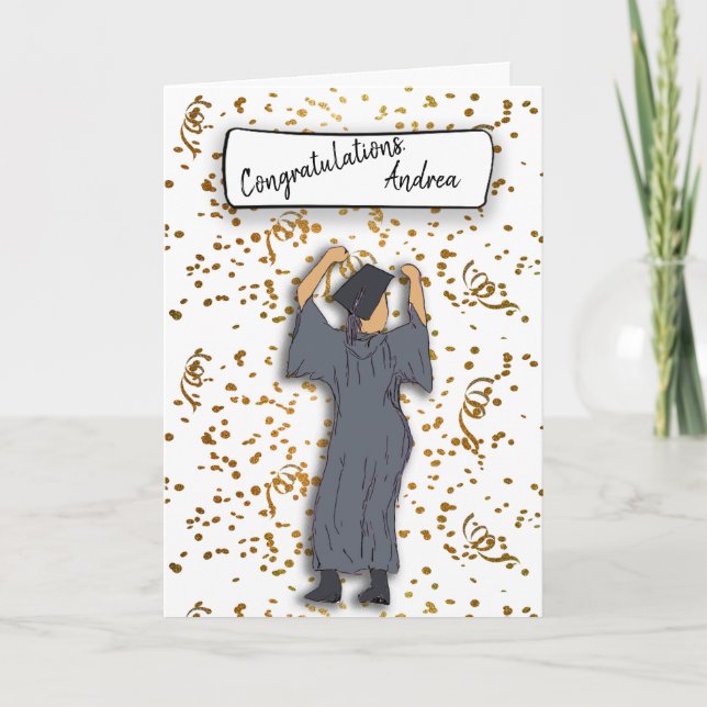 Personalise Congratulations Graduate (Hispanic) Card (Front)